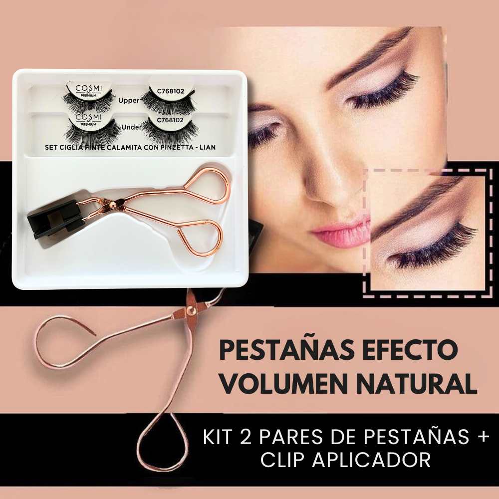 Kit Pestañas Magnéticas Impermeables y Reutilizables